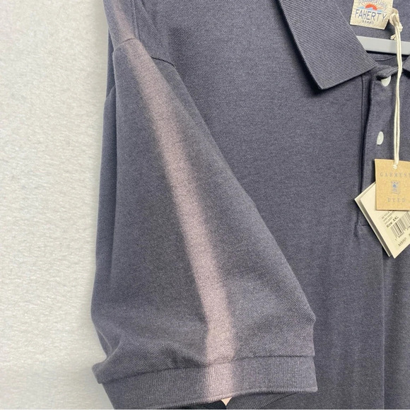 NWT FLAWED FAHERTY Polo Shirt Gray XXL - Picture 2 of 9